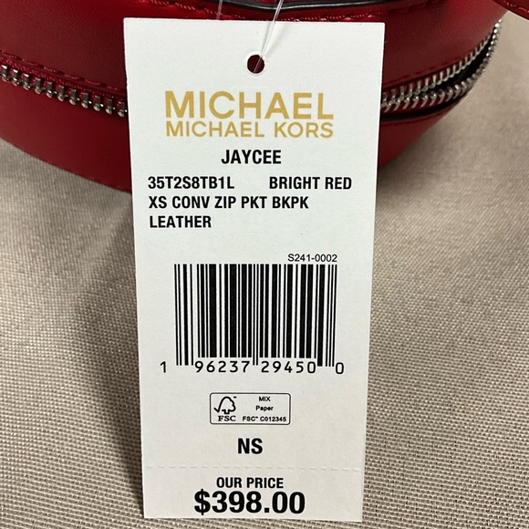 NWT MICHAEL KORS Convertible Front Pocket Mini Backpack - Picture 9 of 9